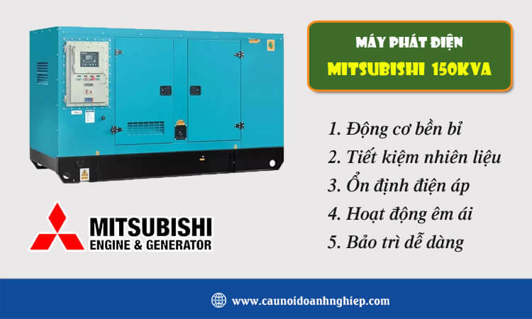 Máy phát điện Mitsubishi 150kva 