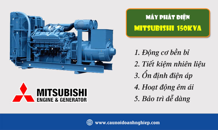 Máy phát điện Mitsubishi 150kva 
