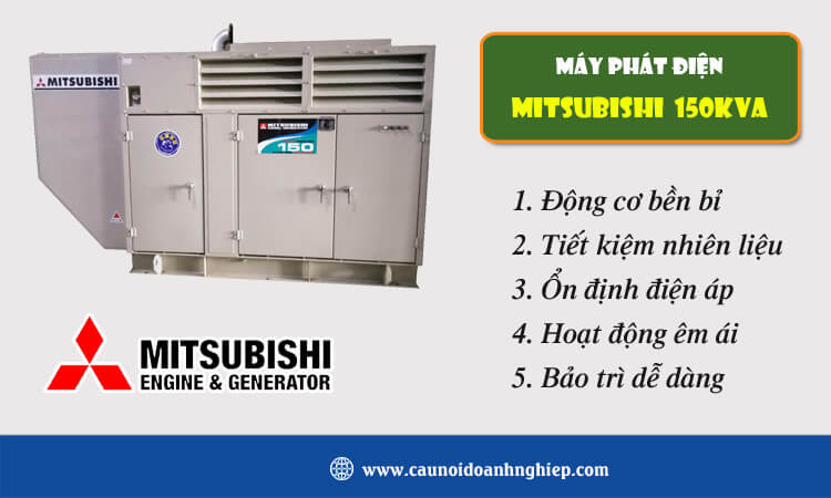 Máy phát điện Mitsubishi 150kva 