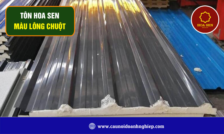 Tôn Hoa Sen màu lông chuột 