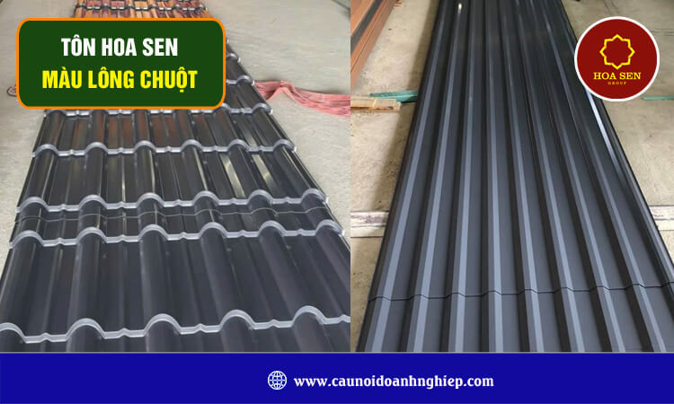 Tôn Hoa Sen màu lông chuột 
