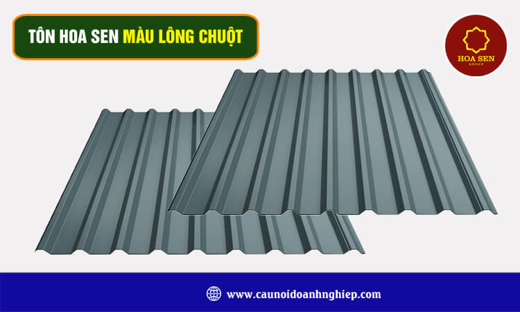 Tôn Hoa Sen màu lông chuột 