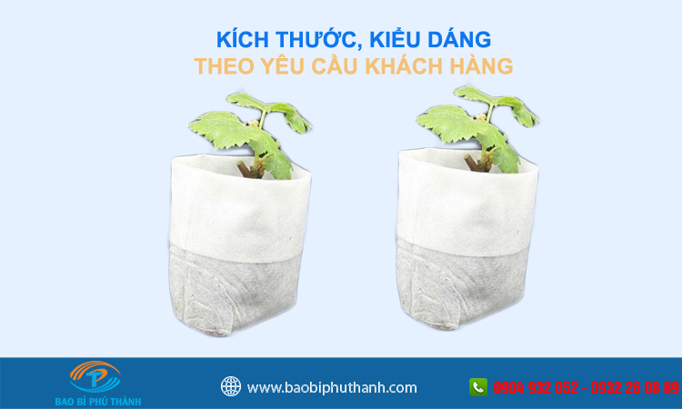 Túi vải trồng cây