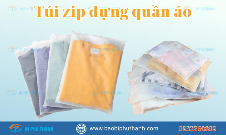 Túi zip đựng quần áo